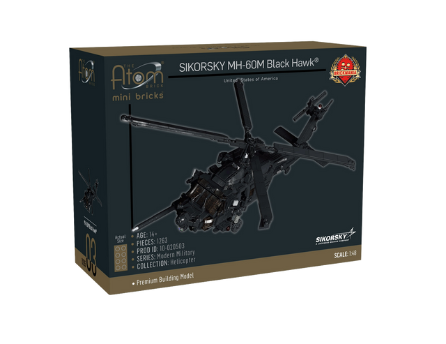 Brickmania 1/48 Sikorsky® MH-60M Black Hawk®, Atom Brick Brick Models [variant_option4]