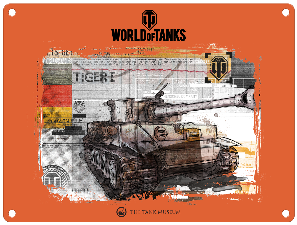 World of Tanks Tiger I Metal Sign Small Wall Art [variant_option4]