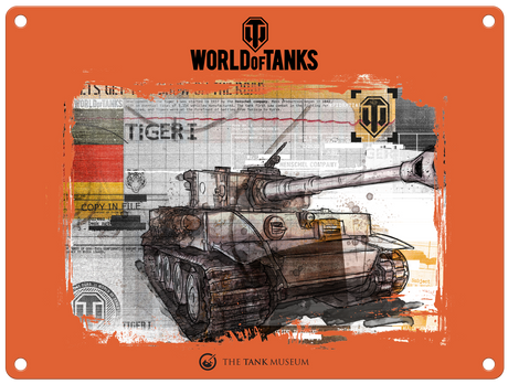 World of Tanks Tiger I Metal Sign Small (CHECK) Wall Art [variant_option4]