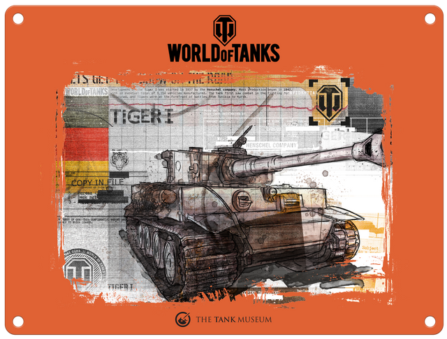 World of Tanks Tiger I Metal Sign Small Wall Art [variant_option4]