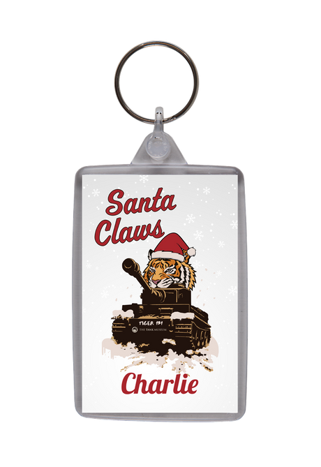 Santa Claws Personalised Keyring Keyring My Moments
