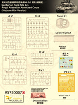 Vespid Models 1/72 Centurion Tank Mk5/1 Deluxe Edition RAAC Vietnam Scale Model [variant_option4]