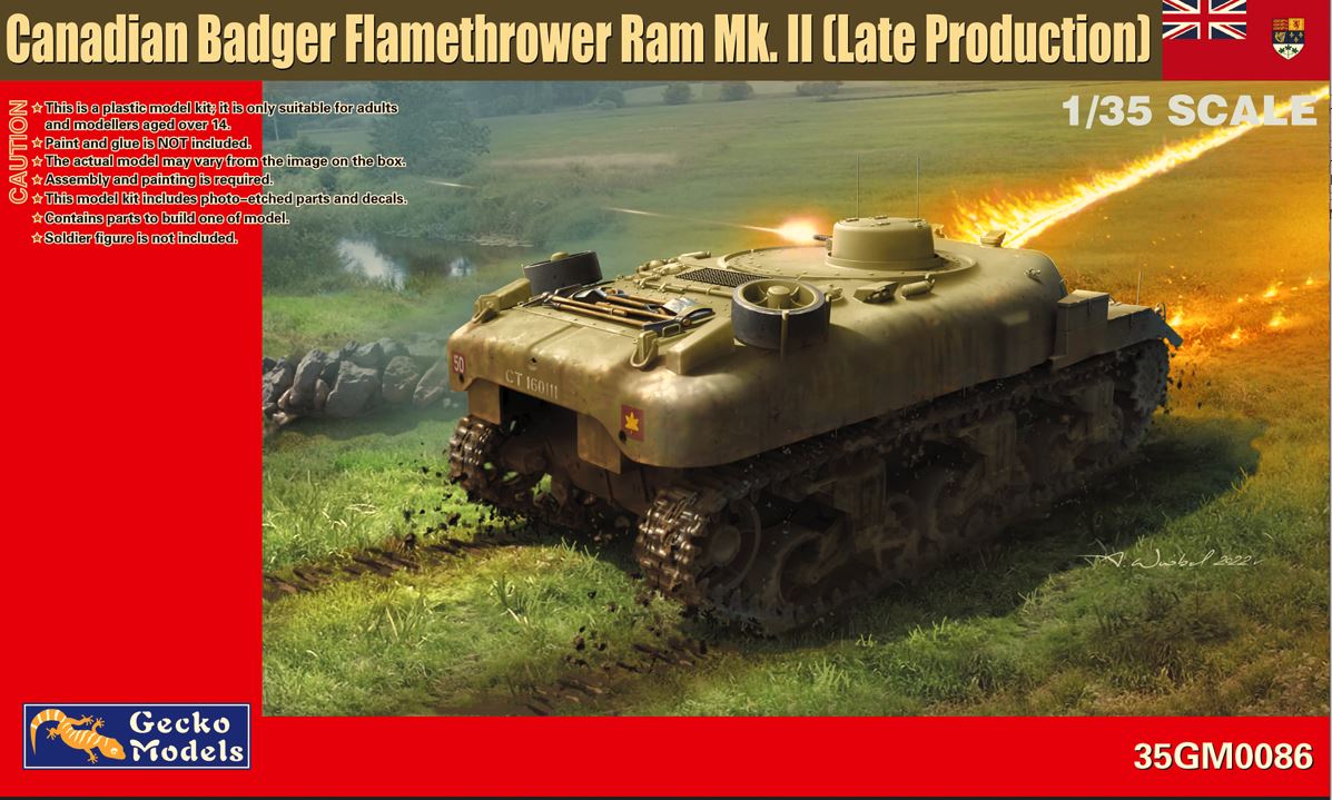Gecko 1/35 Canadian Badger Flamethrower Ram MK II (Late Production)