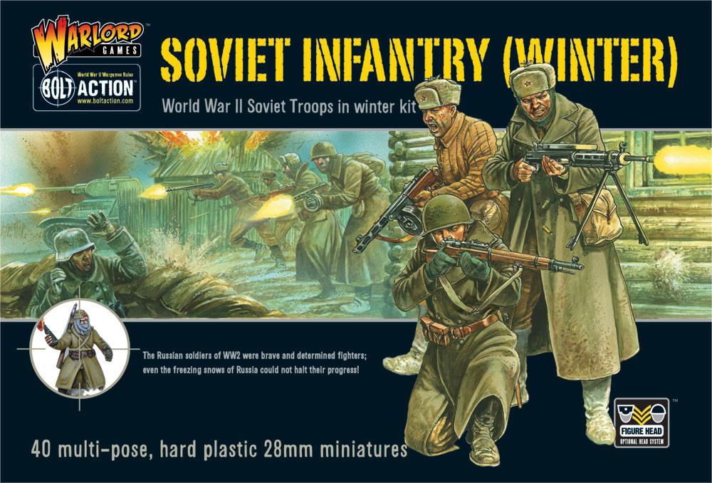 Warlord Games Bolt Action 1/56 Scale - Soviet Infantry (Winter) Scale Model warlord games Ltd