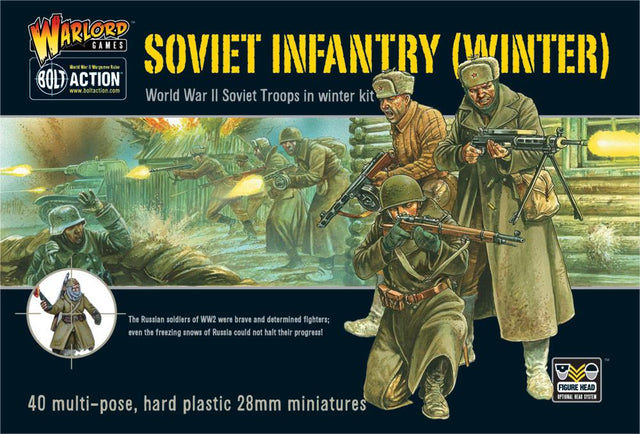 Warlord Games Bolt Action 1/56 Scale - Soviet Infantry (Winter) Scale Model warlord games Ltd