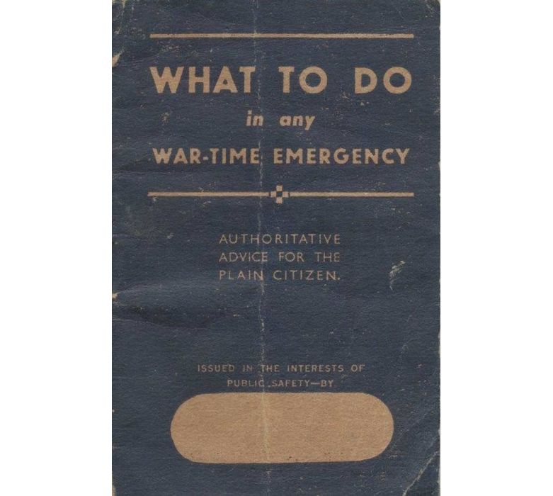 What to do in Any War Time Emergency Replica Booklet