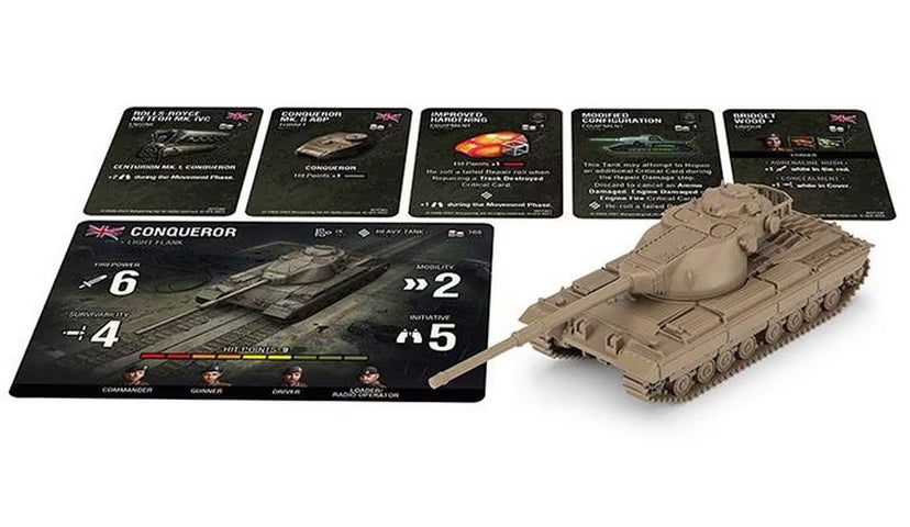World of Tanks Miniatures Game Expansion Sets Pre-Built Model Battlefront miniatures Europe Ltd Conqueror UK Tank Expansion