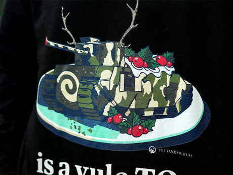 Yule Tog Christmas Sweater Black WORM Jumper Aspire