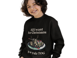 Kids Yule Tog Christmas Sweater Black