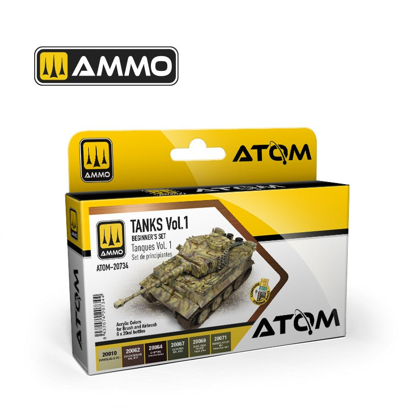 AMMO Atom: Beginners Set: Tanks Vol.1. Model Paint [variant_option4]