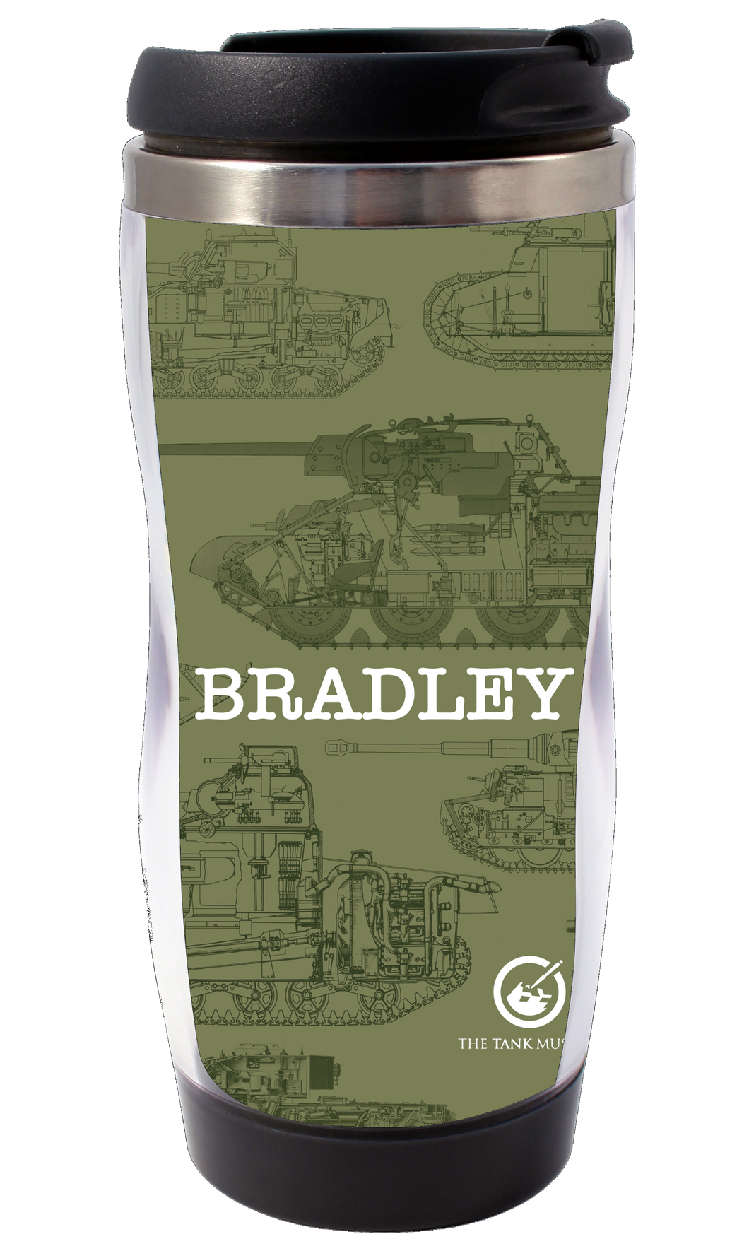Tanks Outline Personalised Travel Mug