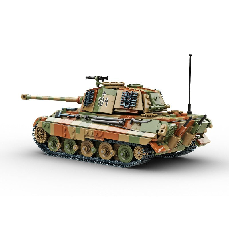 Build Army 1:33 King Tiger Camo (CHECK) Brick Model Kit Build Army