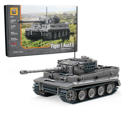 Build Army 1/33 Scale Tiger 1 Ausf.E Brick Model Kit Build Army