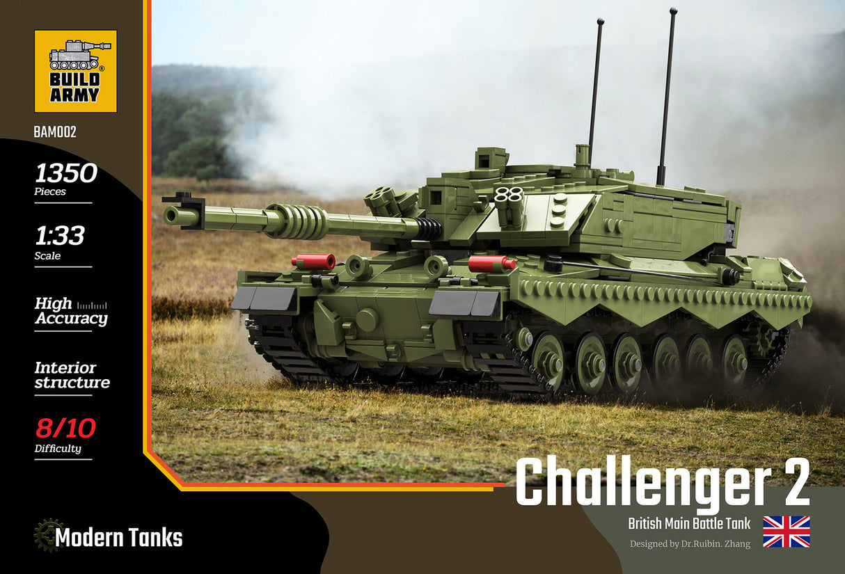 Build Army Challenger 2 MBT Brick Model Kit [variant_option4]
