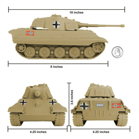 BMC 1:32 King Tiger Tank for Plastic Army Men Pre-Built Model [variant_option4]