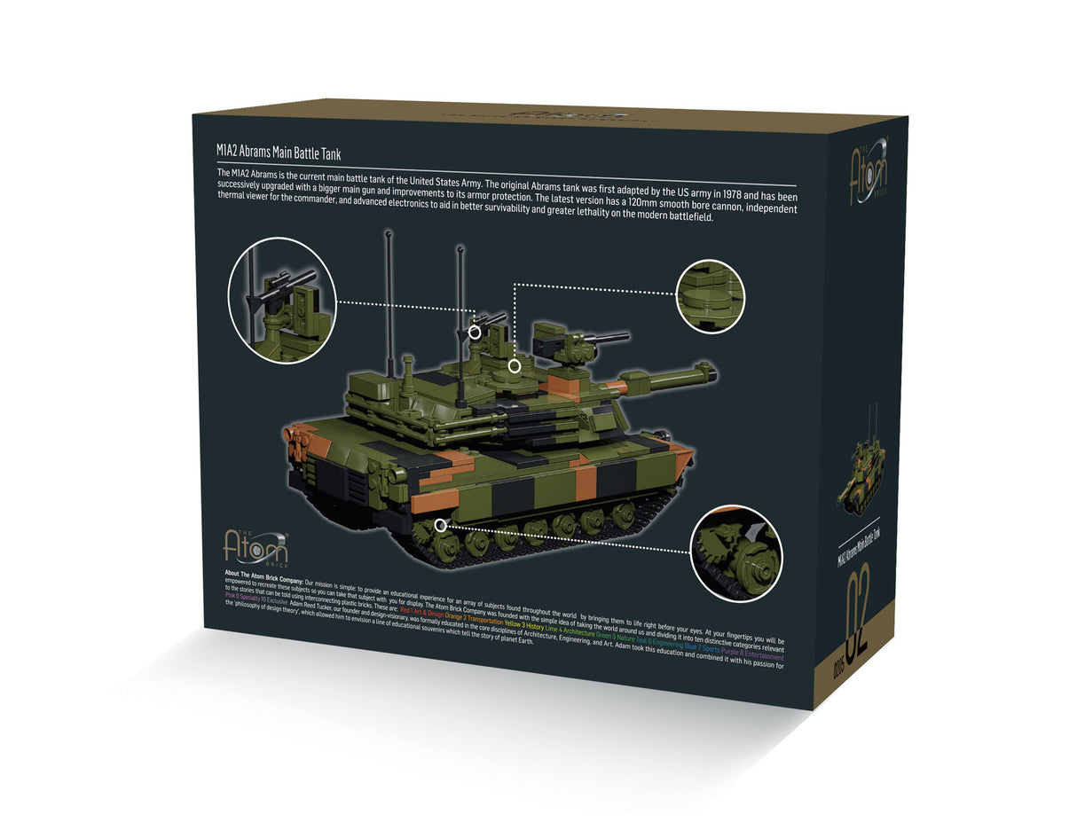 Brickmania 1/48 M1A2 Abrams MBT, Atom Brick Brick Models [variant_option4]