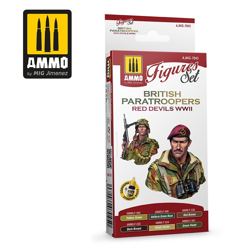 Ammo by MIG British Paratroopers Red Devils WWII Paint set