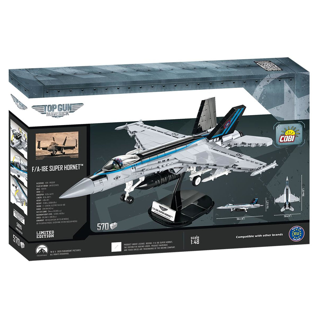 Cobi F/A 18E Super Hornet 570 Pieces Brick Model Kit [variant_option4]