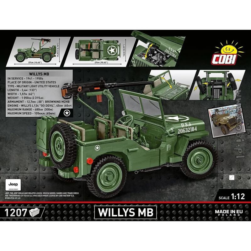 Cobi 1/12 Scale Willys MB