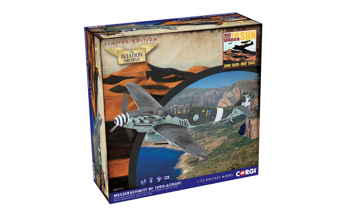 Corgi 1/72 Scale Die-Cast Messerschmitt Me109G-6 (Trop)