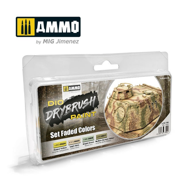 Ammo, Drybrush set, faded colours Model Paint Ammo by mig.