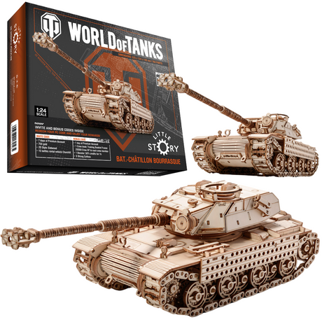 Little Story: World of Tanks Wooden Model BAT-Chatillion Bourrasque Scale Model [variant_option4]