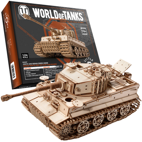 Little Story: World of Tanks Wooden Model Tiger M1 Scale Model [variant_option4]