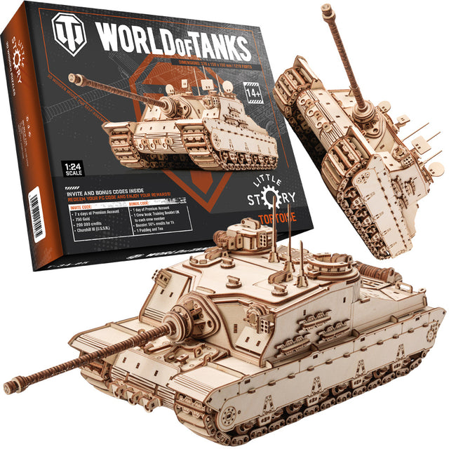 Little Story: World of Tanks Wooden Model Tortoise Scale Model [variant_option4]