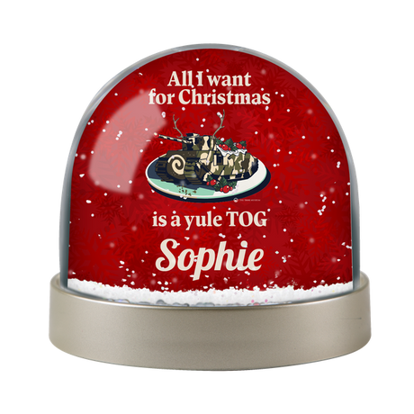 Yule Tog Personalised Snow Globe Snow Globe My Moments