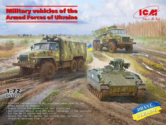 ICM 1/72 Military Vehicles: Armed Forces of Ukraine Kits ICM