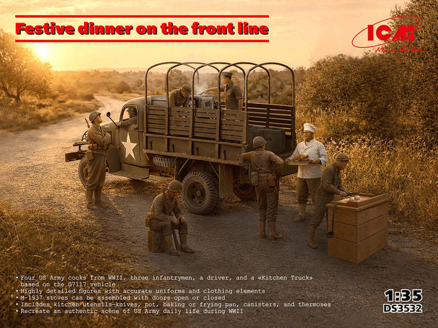 ICM 1/35 Festive Dinner on the Front Line Kits ICM