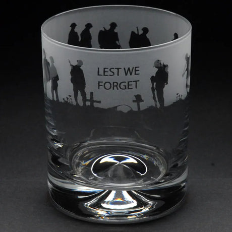Lest We Forget Whisky Tumbler Drinkware Milford Collection