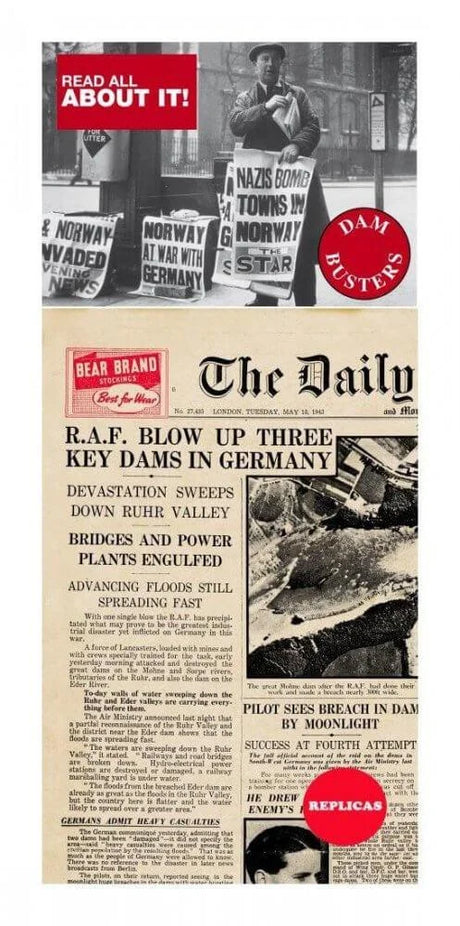 Dam Busters Replica Newspaper