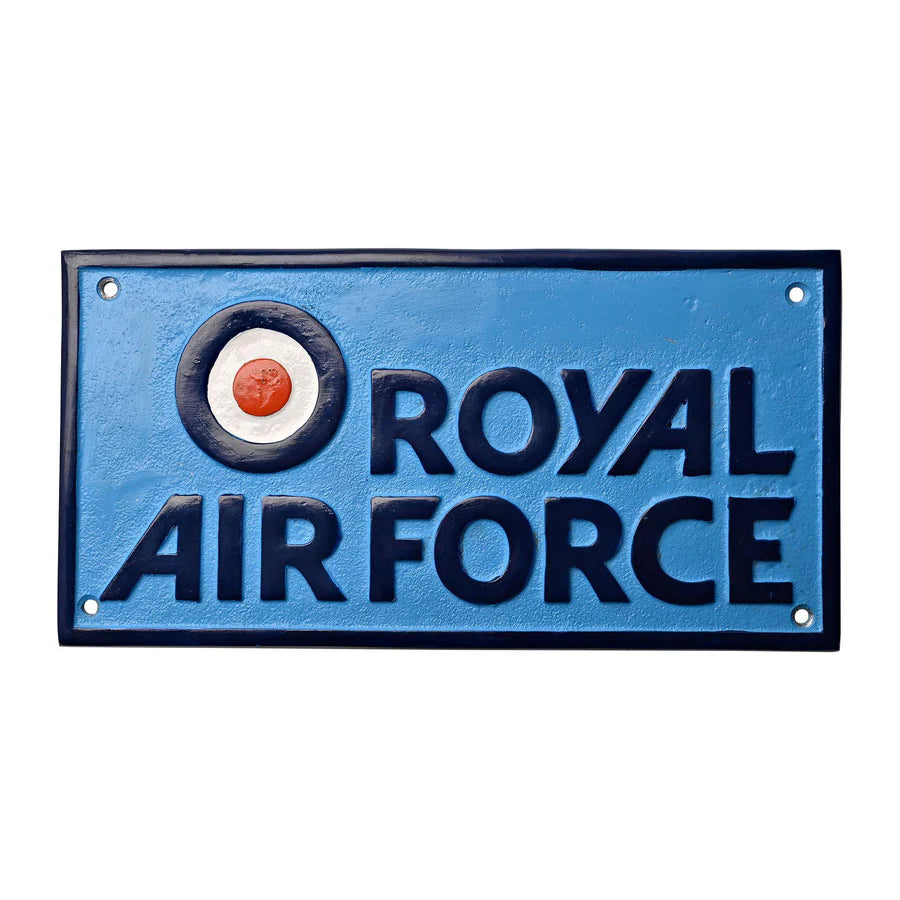 RAF Cast Aluminium Plaque