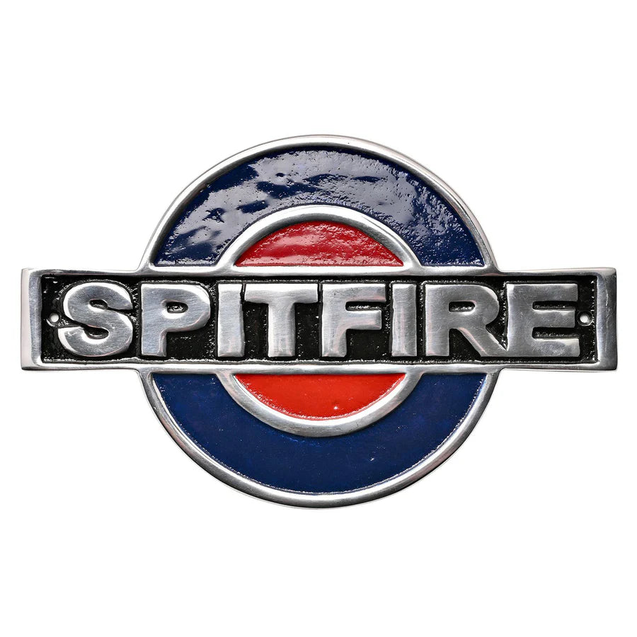 RAF Cast Aluminium Plaque Spitfire