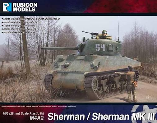 Rubicon 1/56 Sherman/Sherman MKIII Kits Rubicon models.