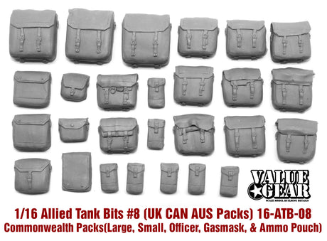Valuegear 1/16 Scale resin model WW2 Commonwealth Packs. Scale Model [variant_option4]