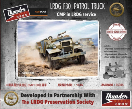 Thunder Models 1/35 LRDG F30 Patrol Truck, Limited Edition Scale Model [variant_option4]