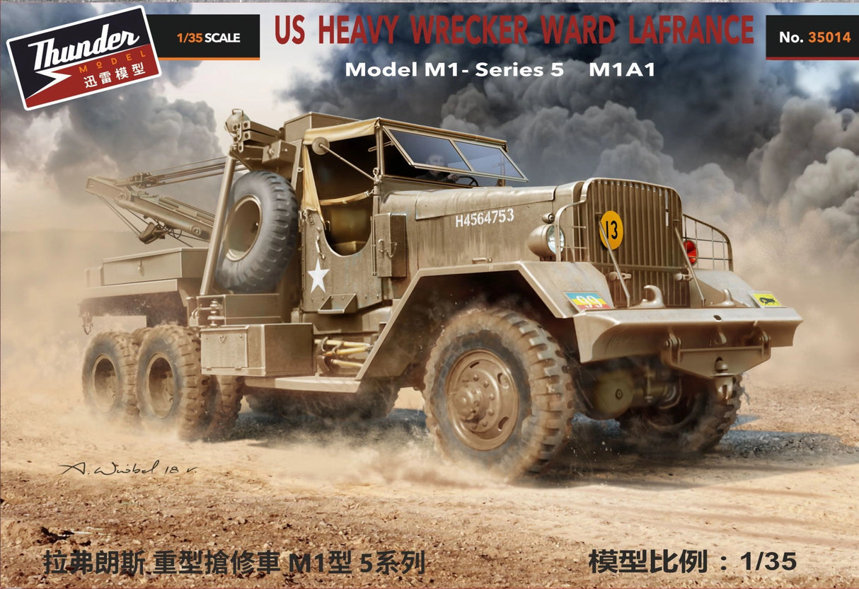 Thunder Model 1/35 US Heavy Wrecker Ward LaFrance Model 1000 Series 5 Scale Model Thunder model