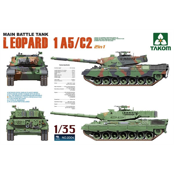 Takom 1/35 Leopard 1 A5 / C2 MBT