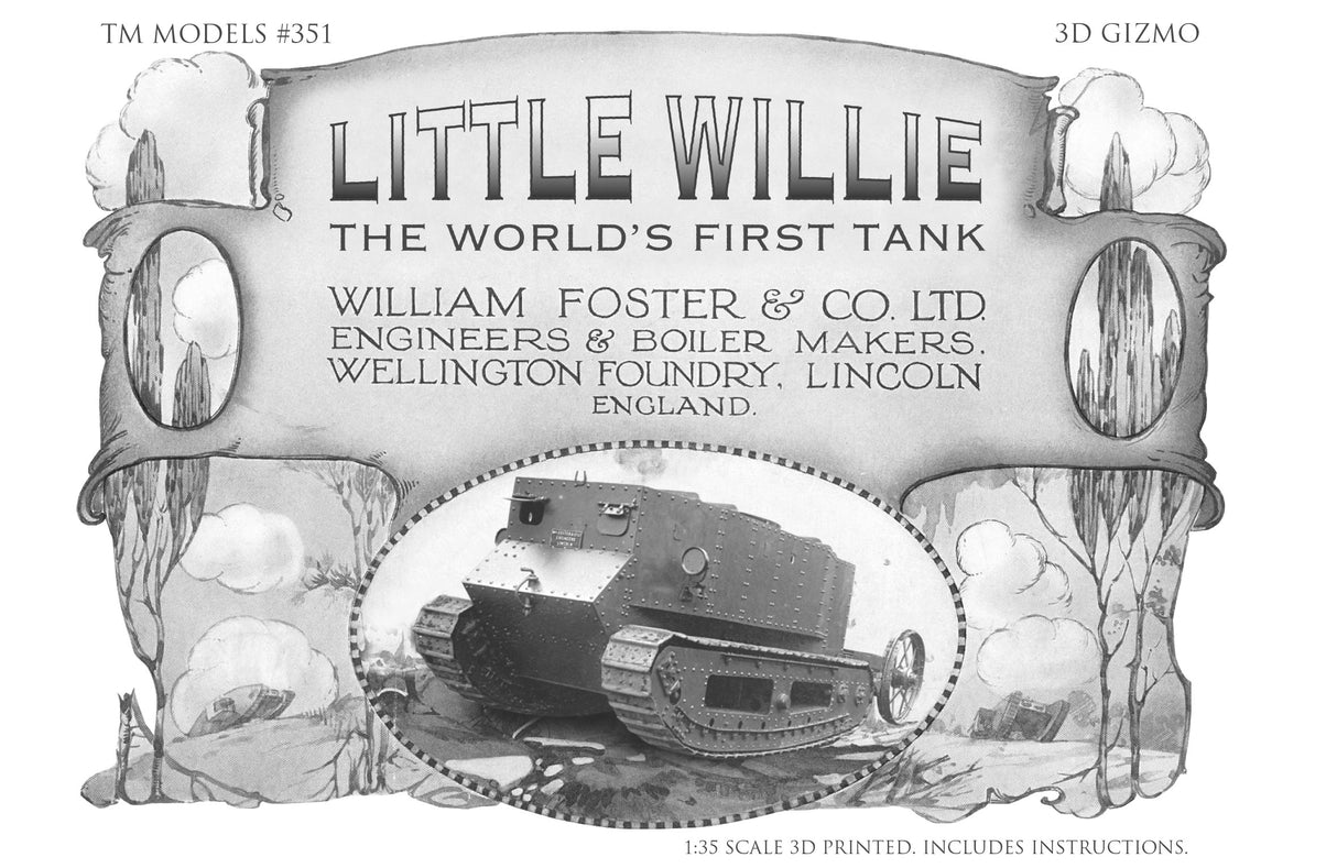 PRE-ORDER: Little Willie 1/35 3D Printed Model