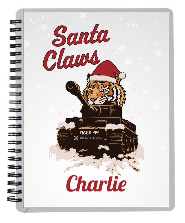 Santa Claws Personalised Notebook TEST Stationery My Moments