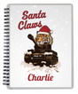 Santa Claws Personalised Notebook TEST Stationery My Moments