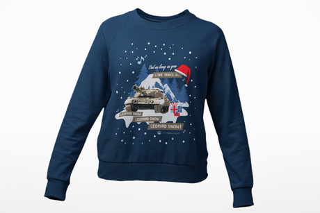 Kids Leopard Snow Christmas Sweater