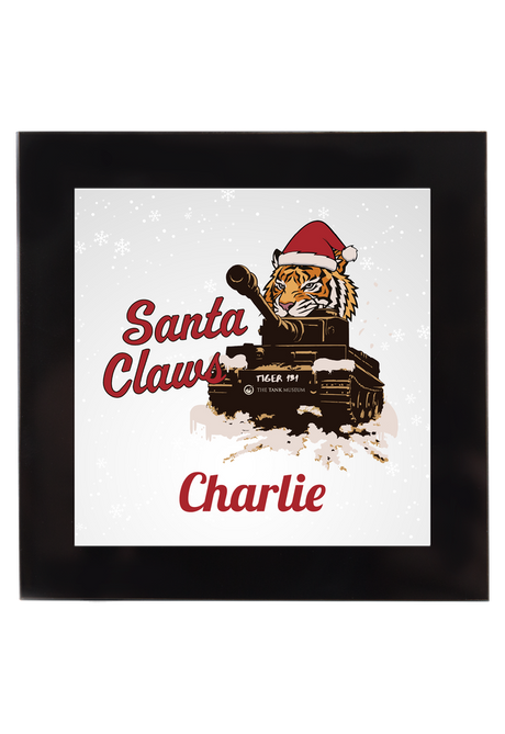 Santa Claws Personalised Square Coaster Coaster My Moments