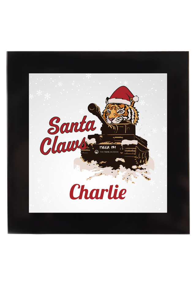 Santa Claws Personalised Square Coaster TEST Coaster My Moments
