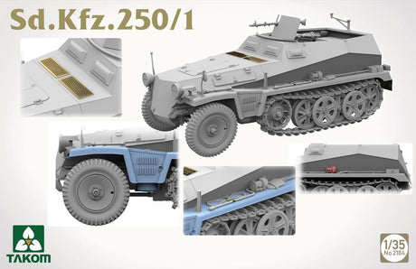 Takom 1/35 German Army SdKfz 250/1 Scale Model [variant_option4]