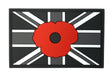 Union Jack Poppy Badge Patch Kombat