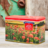 Poppy Tea Bag Tin with 40 English Afternoon Tea Bags Drink New English Teas