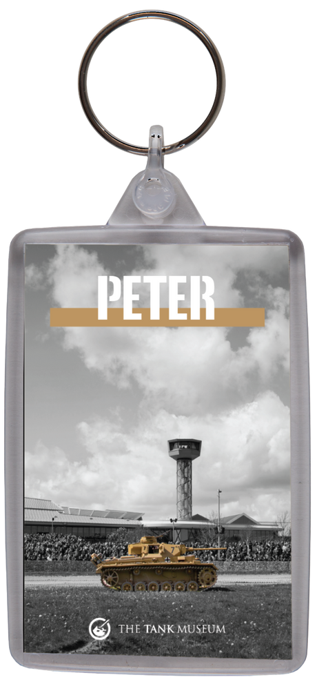 Black & White Tiger 131 Personalised Keyring Keyring My Moments